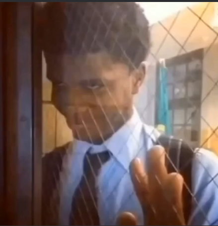 A devious looking man